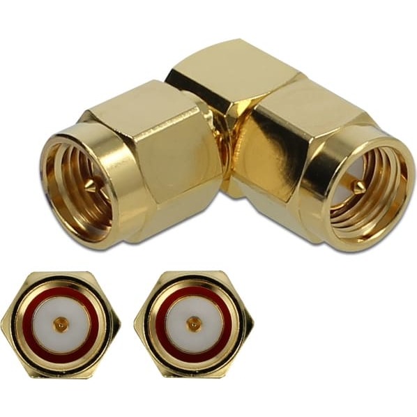 Delock Adapter SMA plug to SMA