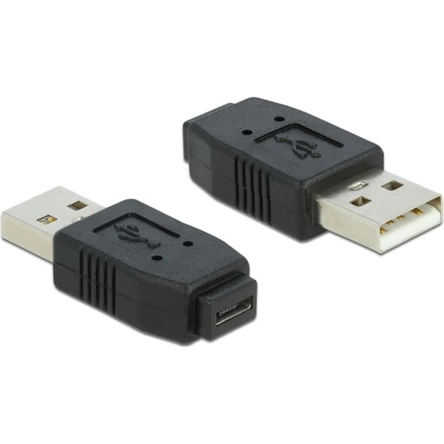 Delock Adapter USB micro-A+B female to