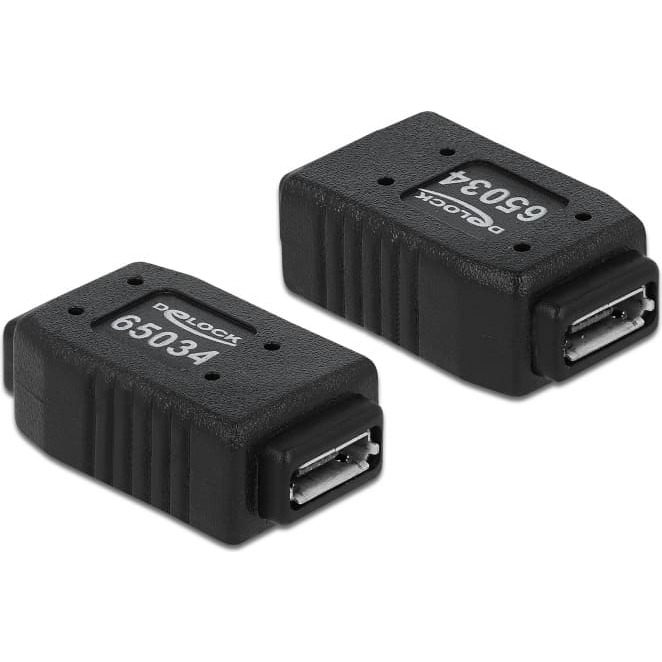 Delock Adapter USB micro-A+B female to