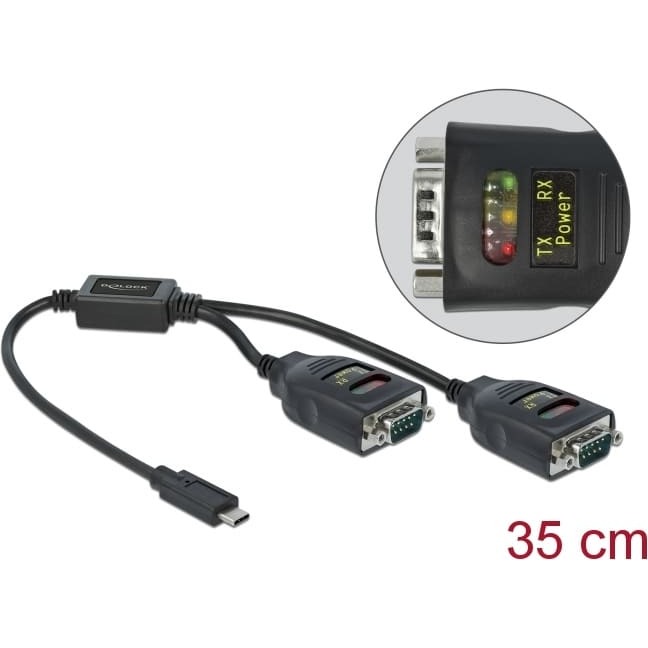 Delock Adapter USB Type-C™ to 2