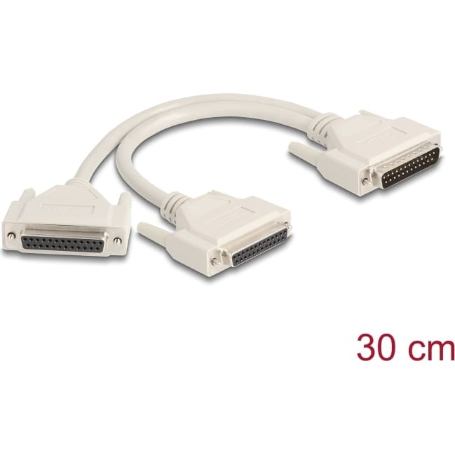 Delock Adapter Y-Cable Splitter D-Sub 25