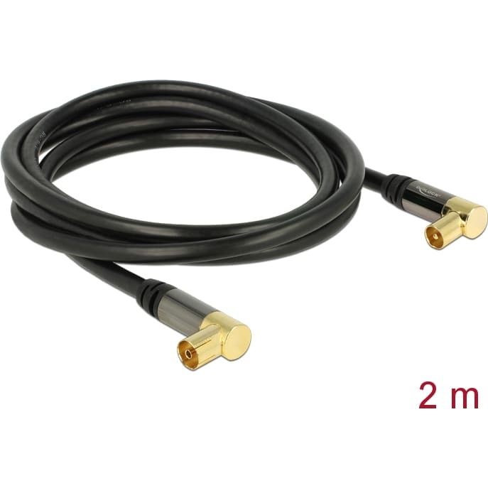 Delock Antenna Cable IEC Plug Angled