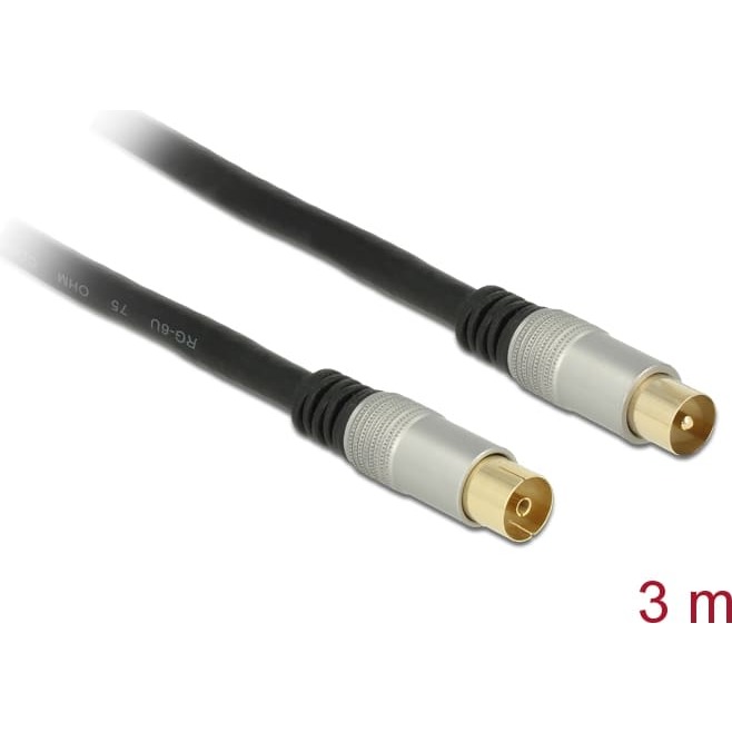Delock Antenna Cable IEC Plug >