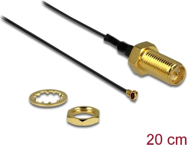 Delock Antenna Cable RP-SMA jack bulkhead