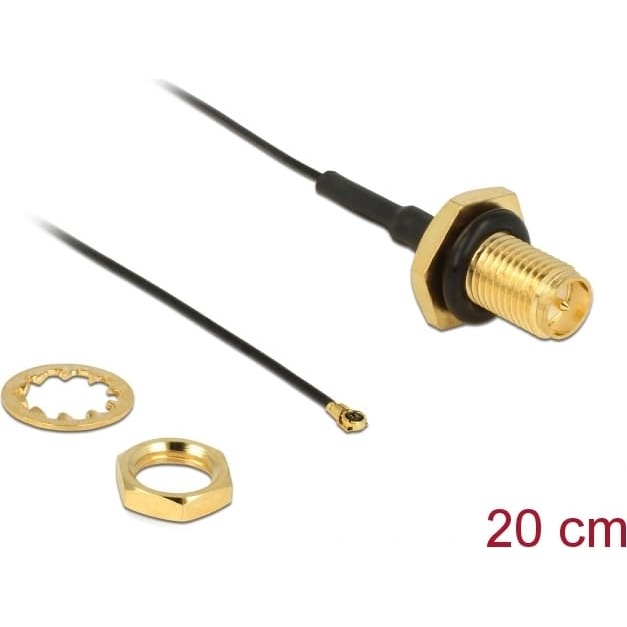 Delock Antenna Cable RP-SMA jack bulkhead