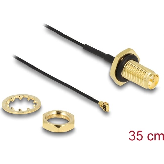 Delock Antenna Cable RP-SMA jack bulkhead