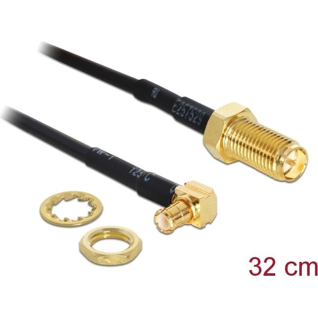 Delock Antenna Cable RP-SMA jack bulkhead