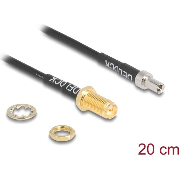 Delock Antenna Cable RP-SMA jack bulkhead