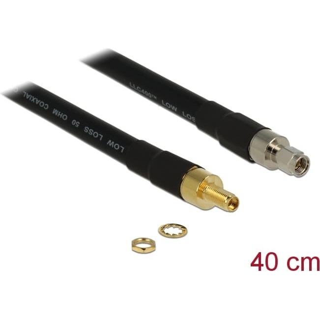 DeLOCK 0.4m SMA/SMA coaxial cable