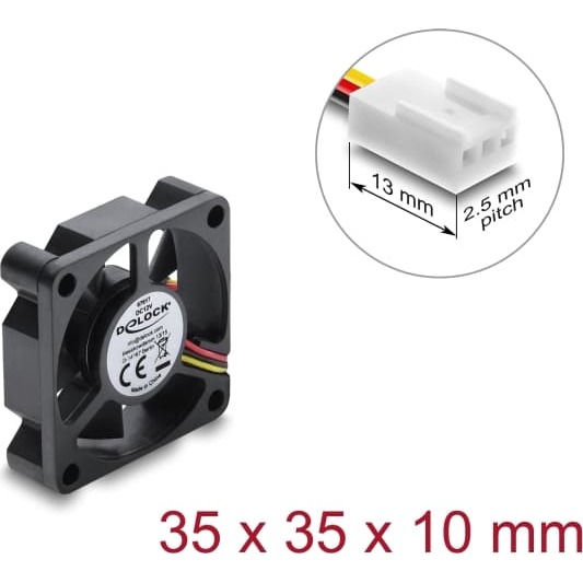 Delock Axial Fan 12 V DC