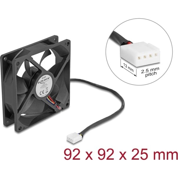 Delock Axial Fan 24 V DC