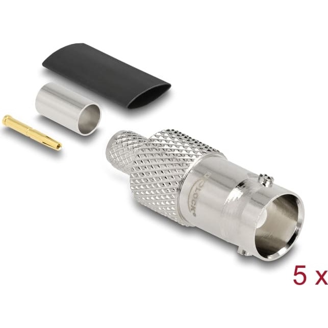 Delock BNC jack for crimping RG-59