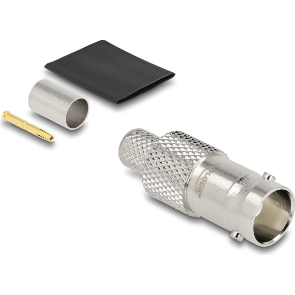 Delock BNC jack for crimping RG-6