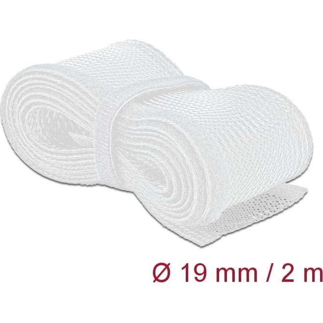 Delock Braided Sleeving with Hook-and-Loop Fastener