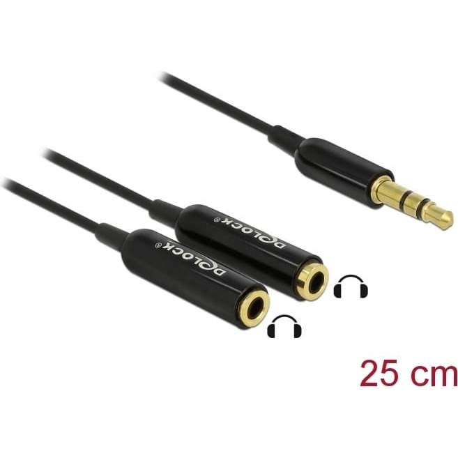 Delock Cable audio splitter stereo jack