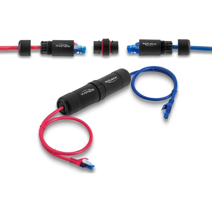Delock Cable Connector RJ45 jack to