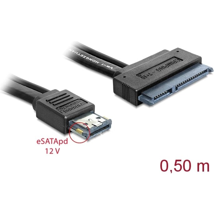 Delock Cable eSATApd 12 V >
