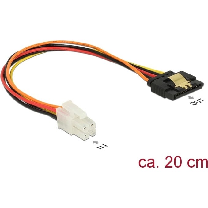 Delock Cable P4 male > SATA
