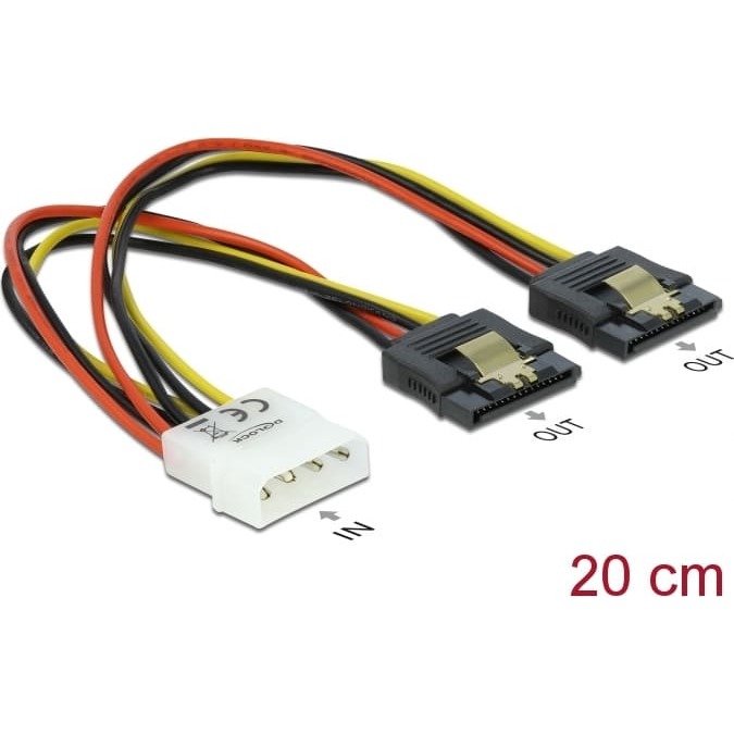 Delock Cable Power Molex 4 pin