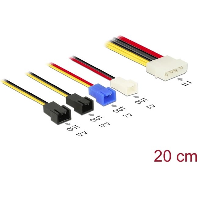 Delock Cable Power supply Molex 4