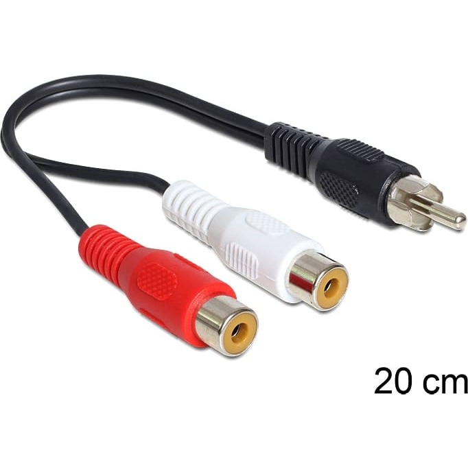 Delock Cable RCA 2 x female