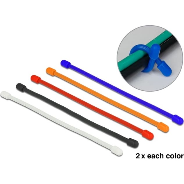 Delock Cable Ties flexible L 80