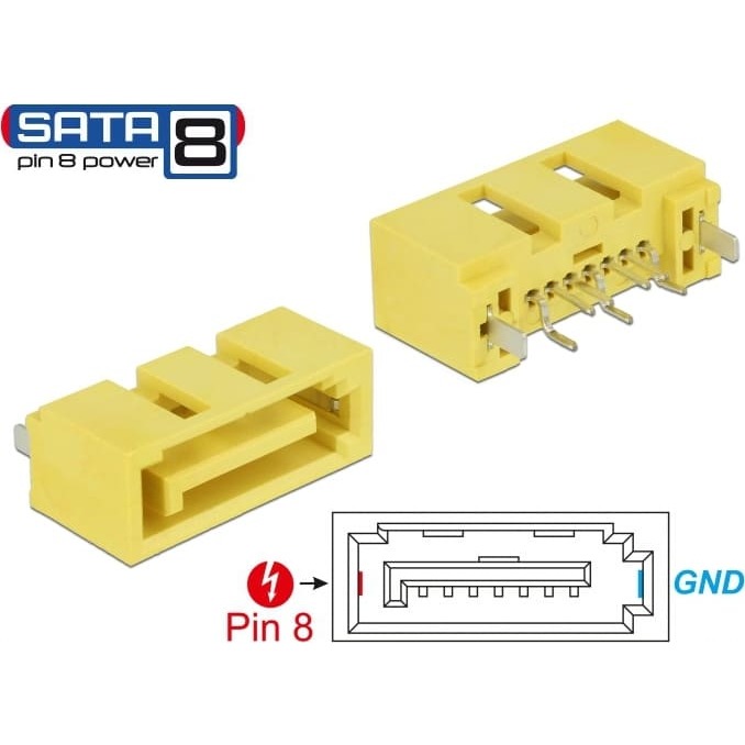 Delock Connector SATA 6 Gb/s plug