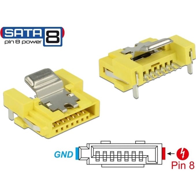 Delock Connector SATA 6 Gb/s receptacle