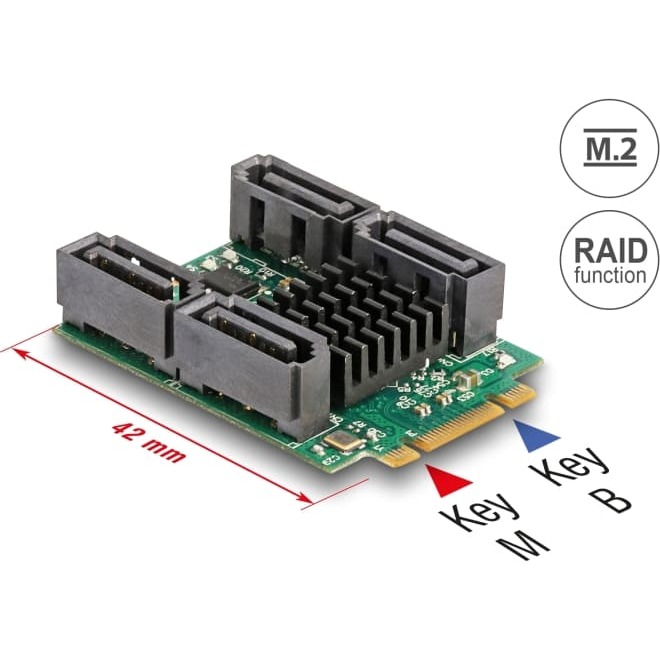 Delock Converter M.2 Key B+M