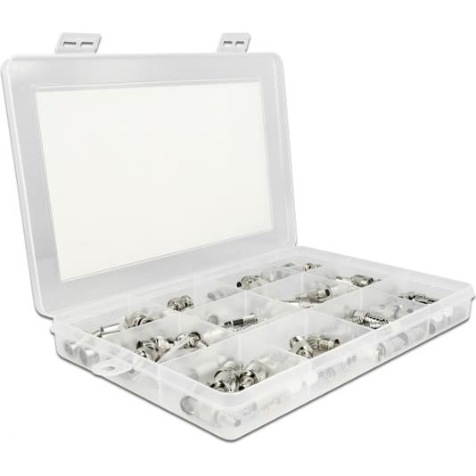 Delock Crimpbox 70 pieces 75 Ohm