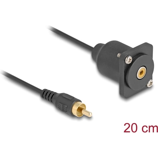 Delock D-Type Cable RCA male to