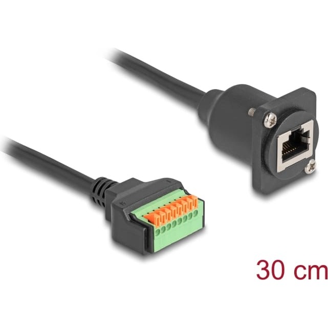 Delock D-Type Cable RJ45 jack to