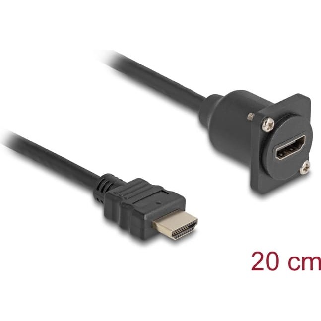 Delock D-Type HDMI cable male to