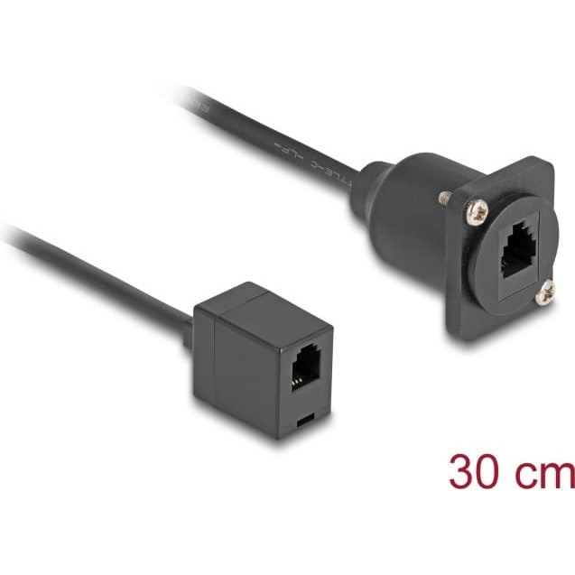 Delock D-Type RJ10 cable jack to