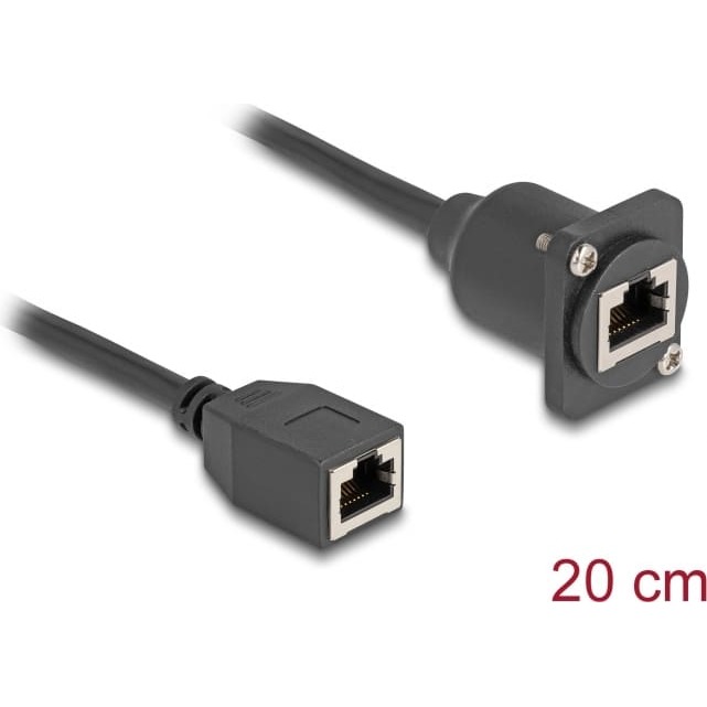 Delock D-Type RJ45 cable jack to