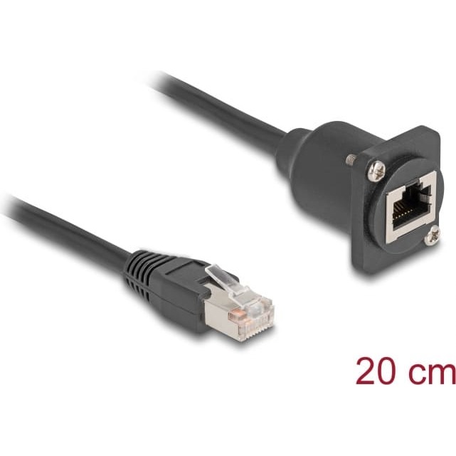 Delock D-Type RJ45 cable plug to