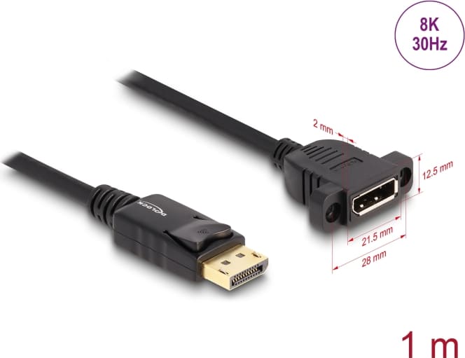 Delock DisplayPort 1.4 Cable 8K