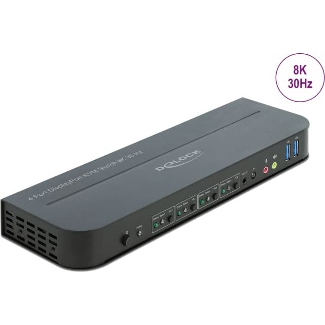 Delock DisplayPort 1.4 KVM Switch