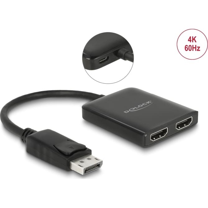 Delock DisplayPort 1.4 Splitter 1