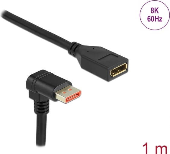 Delock DisplayPort extension cable male 90°