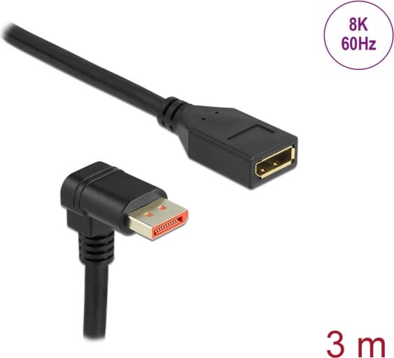 Delock DisplayPort extension cable male 90°