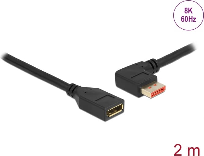 Delock DisplayPort extension cable male 90°