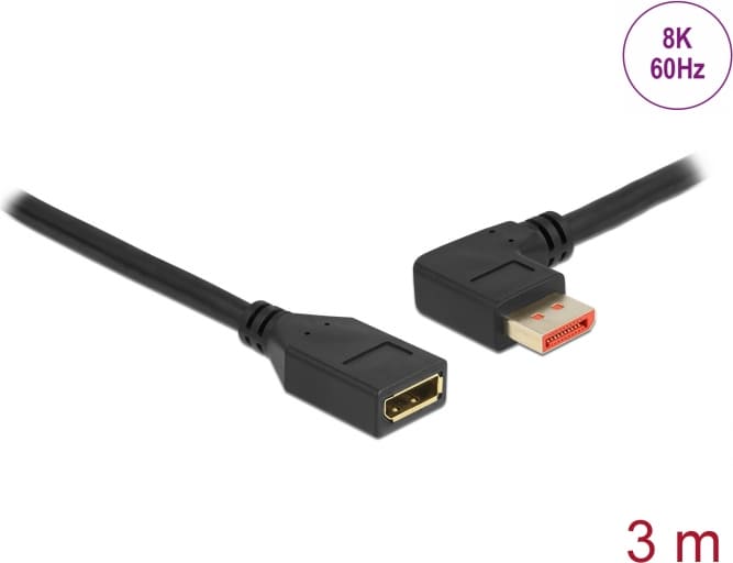 Delock DisplayPort extension cable male 90°