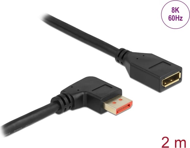 Delock DisplayPort extension cable male 90°