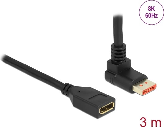 Delock DisplayPort extension cable male 90°