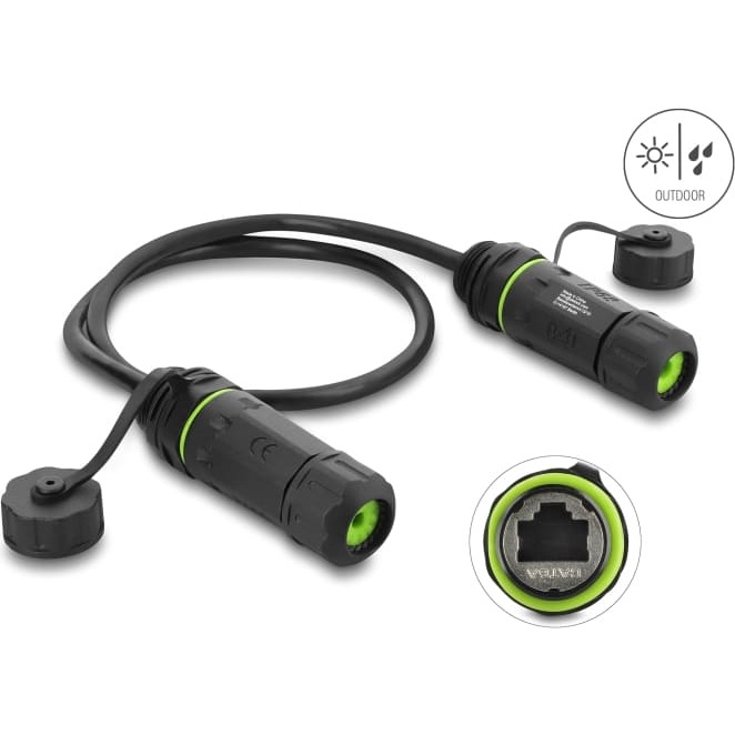 Delock Dual Cable Connector RJ45 jack