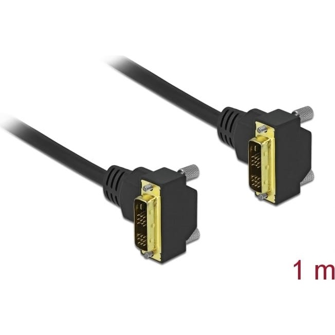 Delock DVI Cable 18+1 male angled