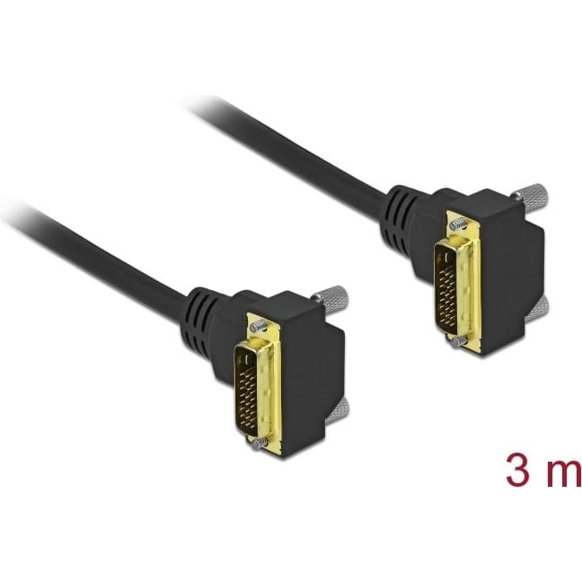 Delock DVI Cable 18+1 male angled