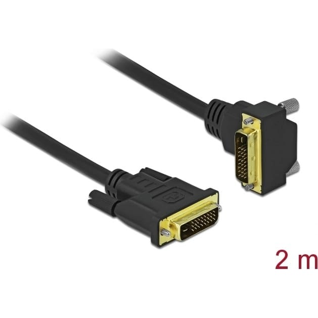 Delock DVI Cable 24+1 male to