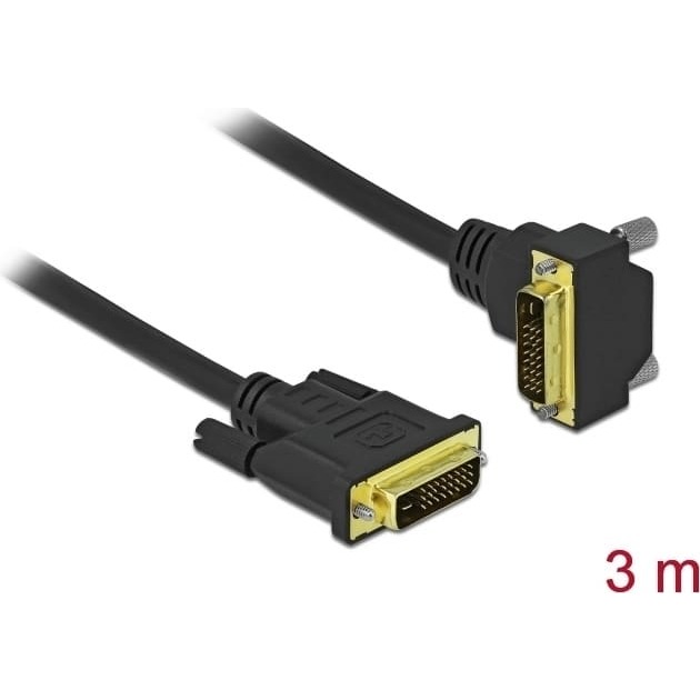 Delock DVI Cable 24+1 male to